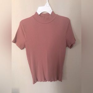 HEART & HIPS affordable luxury pink turtle neck